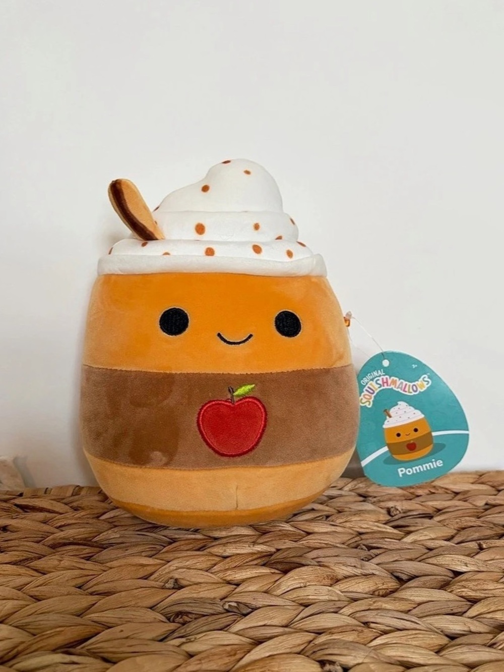 Squishmallows Pommie Apple Cider 8” Plush NWT Fall Harvest Autumn